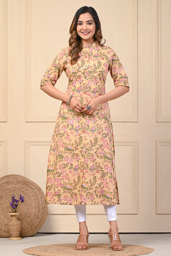 Buy Kanika Fashion Women's Jaipuri Rajasthani Traditional Printed Casual  Cotton Maxi Frock Dress Long Kurti | Anarkali Dress for Women | Rajasthani  Ethnic Designer Wear Kurtis for Girls at Amazon.in
